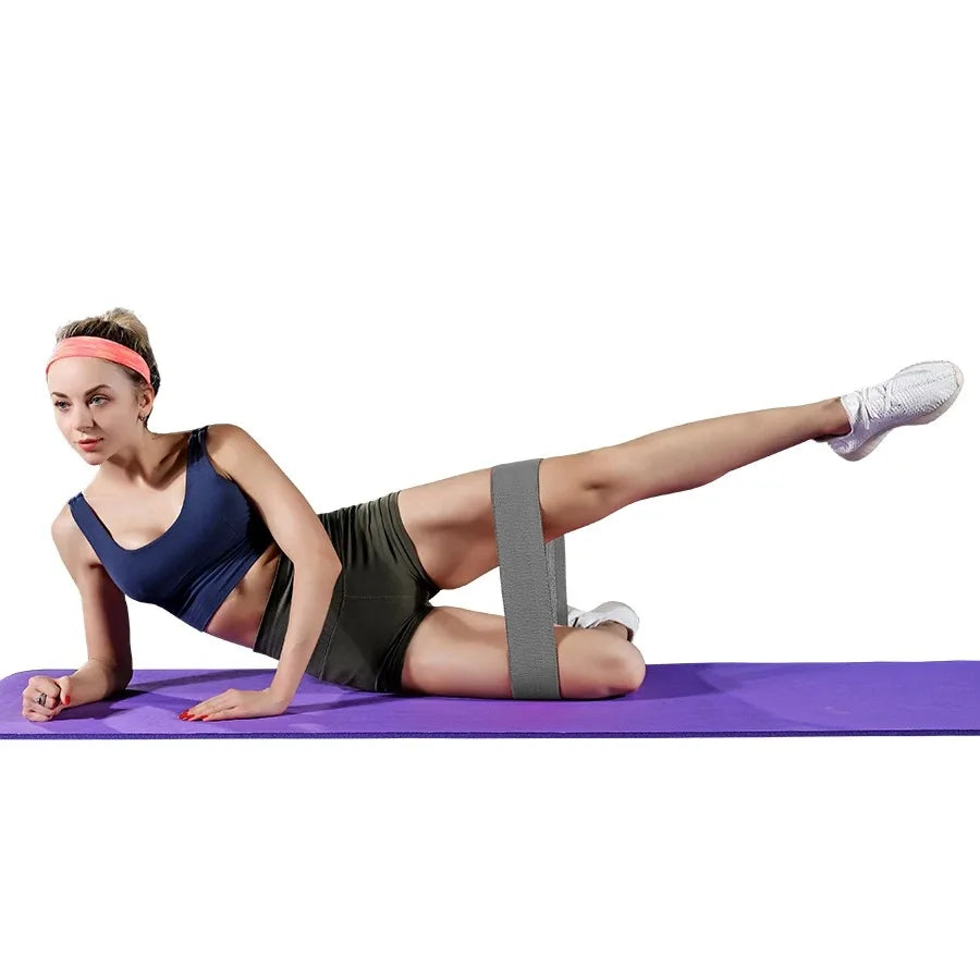 Glute Thigh Elastic Workout Bands Fabric Resistance Hip Booty Bands Squat Circle Stretch Fitness Strips Loops Yoga Gym Equipment