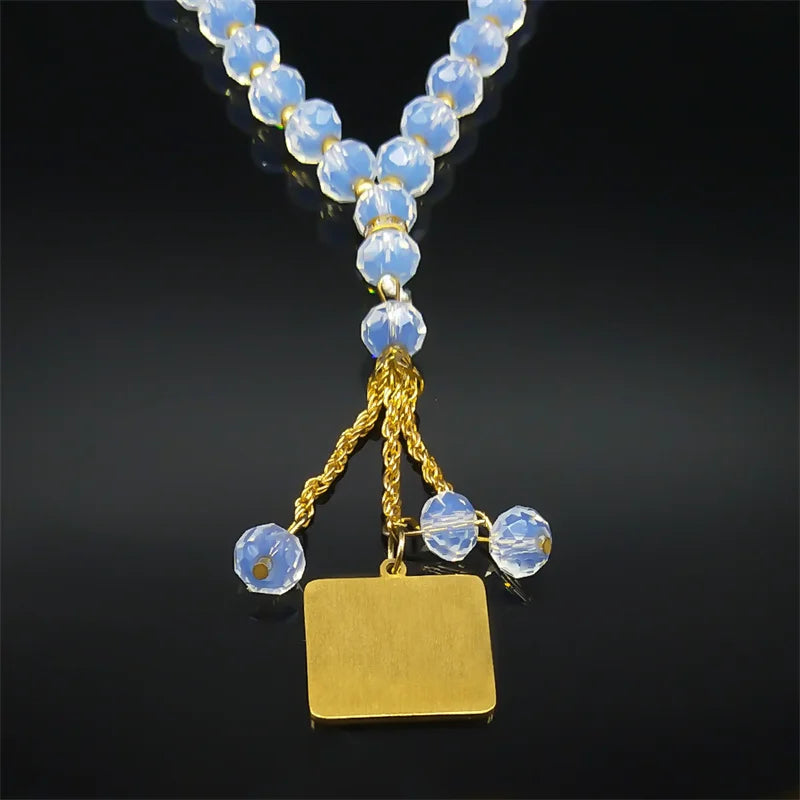 Islamic Arab Allah 33 Prayer Beads Keychains For Backpacks Car Pendant Car Decorations Rearview Decor Interior Rearview Jewelry