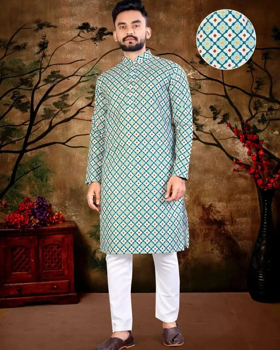 Men Islamic Arabian Patchwork Striped Embroidery Eid Muslim Long Robe Jubba Casual Thobe Men Muslim Islamic Men Robe