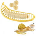 Kitchen Gadgets Plastic Banana Slicer Cutter Fruit Vegetable Tools Salad Maker Banana Chopper  Kitchen Tools Cooking Cut