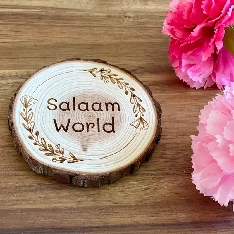 Islamic Muslim Birth Announcement Milestone Salam World First Eid 1st Ramadan Kareem Aqiqah Photo Prop baby shower boy girl gift