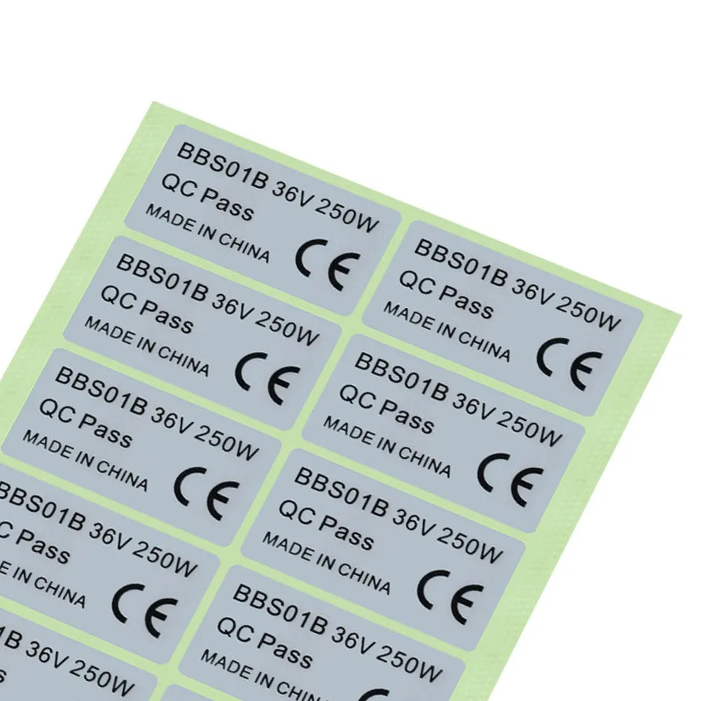 20Pcs Ebike Electric Bicycle Sticker PVC Stickers For BAFANG 36V 250W/48V 750W01/BBSHD Electric Bike Accessories