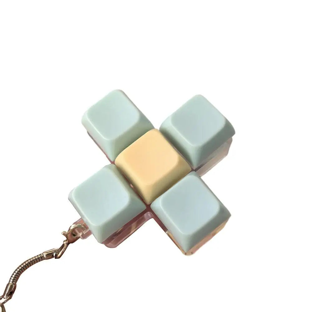 Fidget Decompression 1/4/9 Keyboard Key Toy Anti Stress Finger Keyboard Games For Adults Antistress Toys Boys Girls Keychain