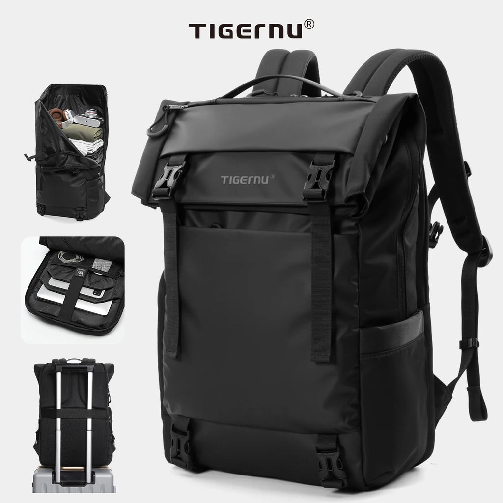 Tigernu Reiserucksack für Herren, TPU, wasserdicht, Rucksack für Herren, erweiterbar, Herrenrucksack, Business-Taschen, Schulrucksack