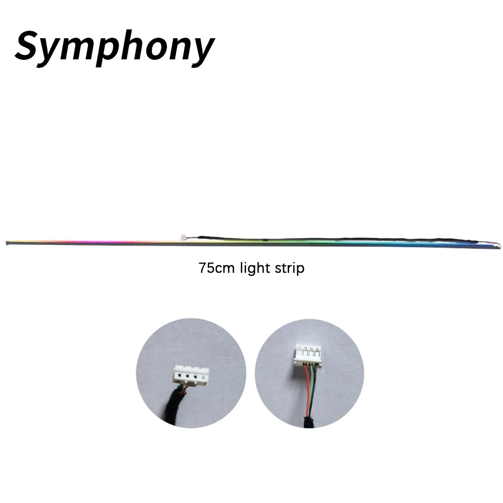 "Magic lantern" Symphony Ambient Light Accessories Full Colors Streamer Rainbow Parts 3 pin 3 wires LED Interior Mouldings