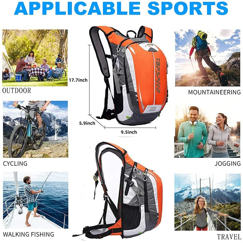 18L Ultralight Outdoor Sports Backpack For Climbing Hiking Running Cycling Rucksack  Waterproof Hydration Trail Running Backpack