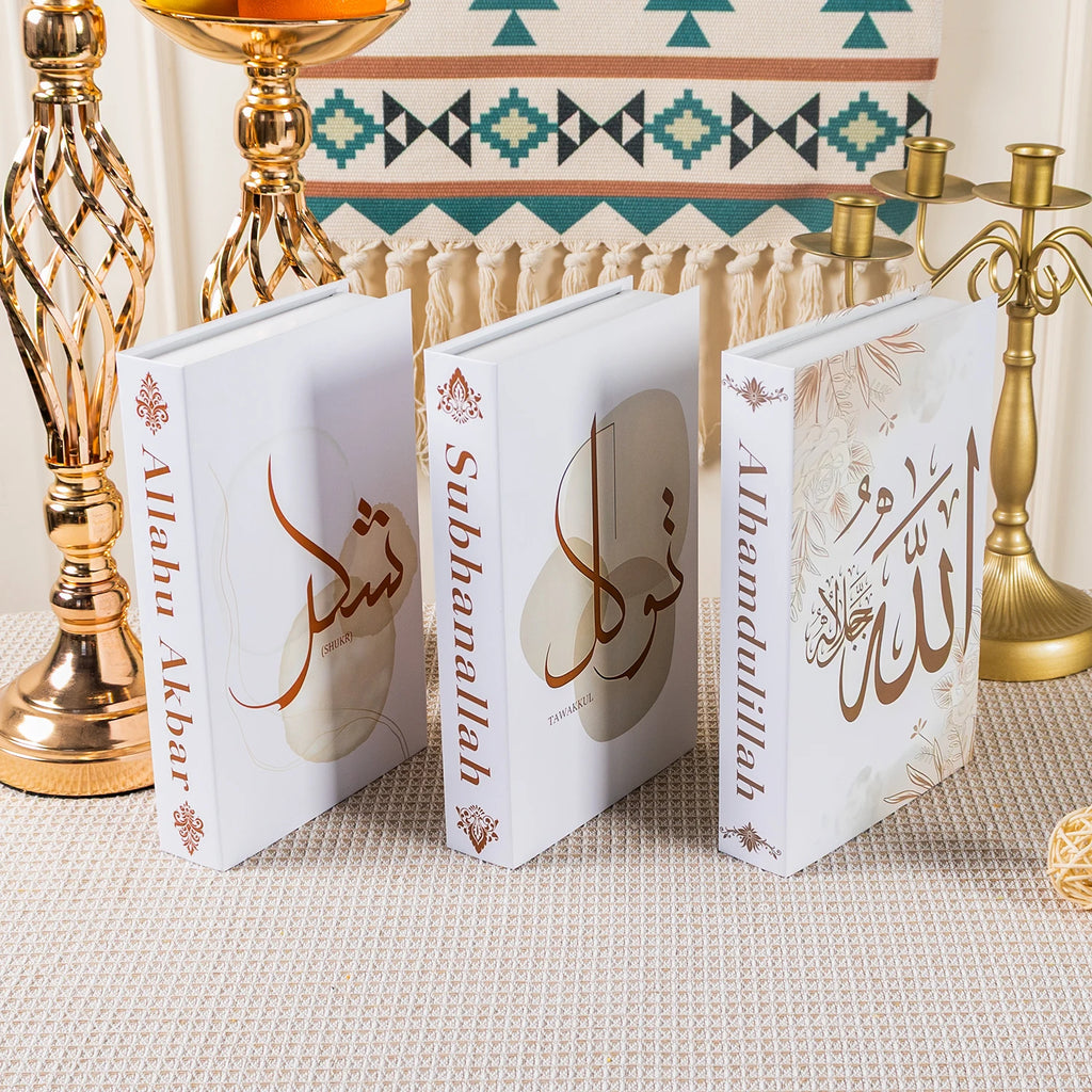 Islamic Serie Fake Book Boxs for Coffee Table Decoration Living Room Fashion Prop Books Home Decoration Model Room Accessories