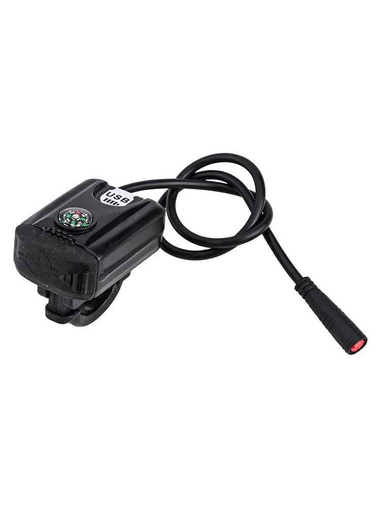1pcs 36-48V Battery Charger- USB Adapter For Ebikes 5V2.1A USB Output Electric Bicycle For Charger- Mount For Motorcycle Scooter
