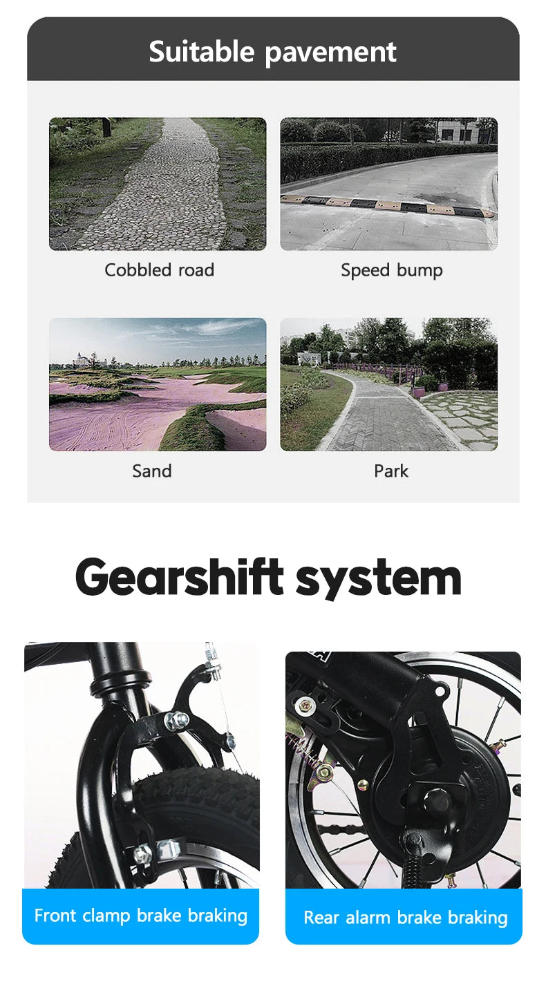 Student Off-road Racing Bike Folding Mountain Bike for Adults Teens
