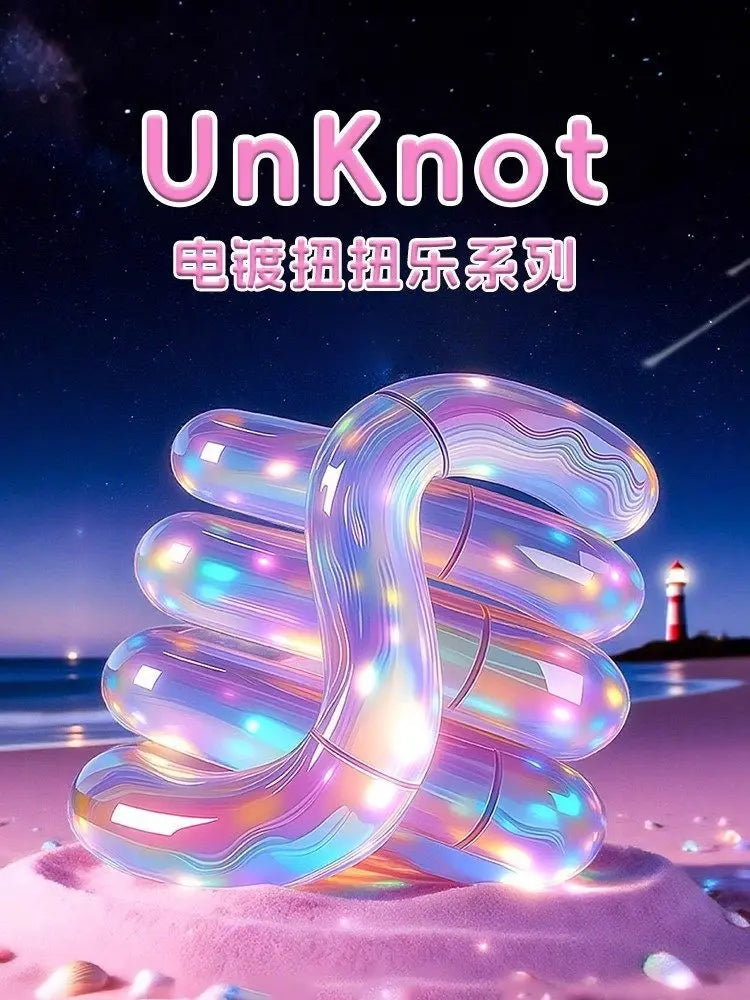 Unknot Electroplated Tangle Fidget Toy Temperature Sensitive Color Changing Luminous Stress Relief Focus Aid For Adults Office