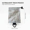 2-in-1 Camping Lantern Shade Ultralight DCF Storage Bag Transparent EDC Organizer Multi-functional Lamp Diffuser Outdoor Hiking