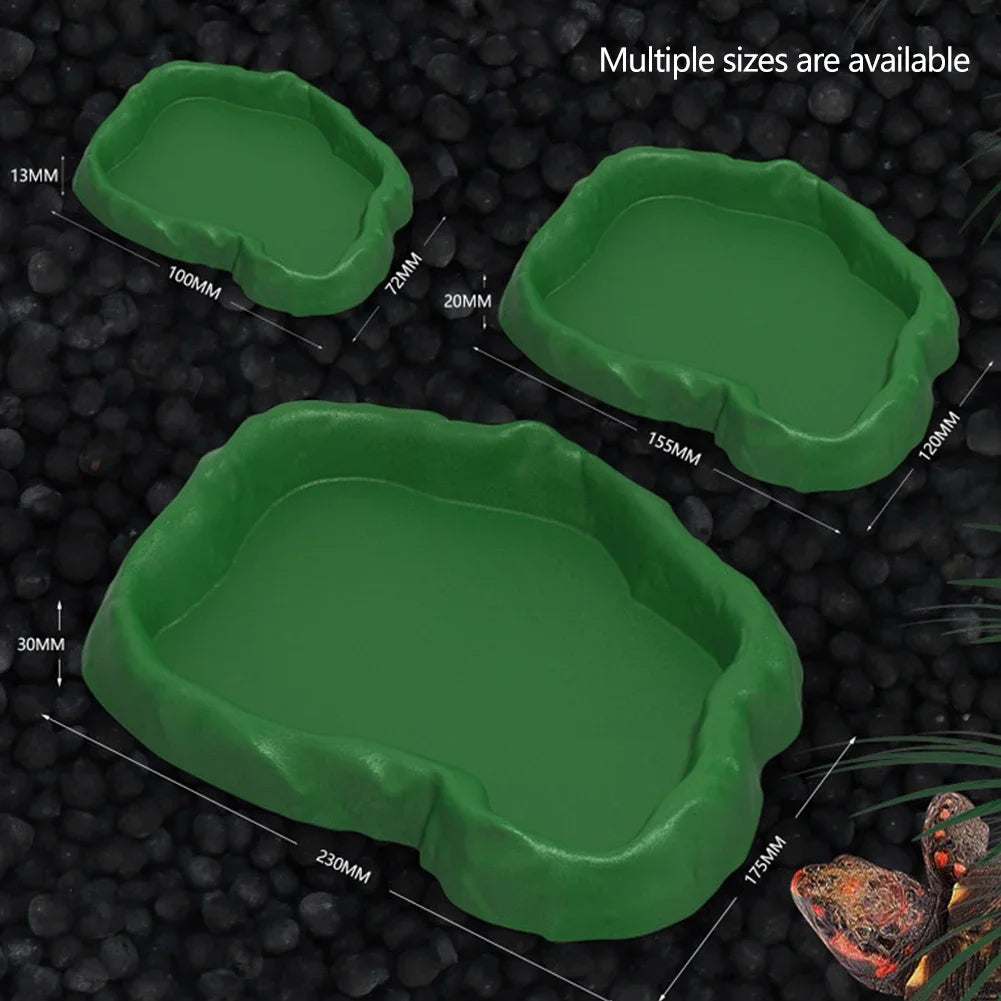 Crawler Pet Feeder Basin Reptiles Amphibians Drinking Feeder Turtle Tortoise Scorpion Lizard Crab Bowl Small Pet Supplies