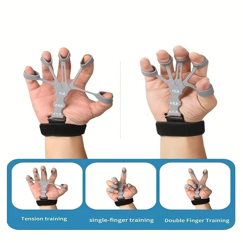 Hand- und Fingertrainer, Verstellbarer Griffstärker für Sportler, Musiker, Postoperative Rehabilitation & Kraftaufbau