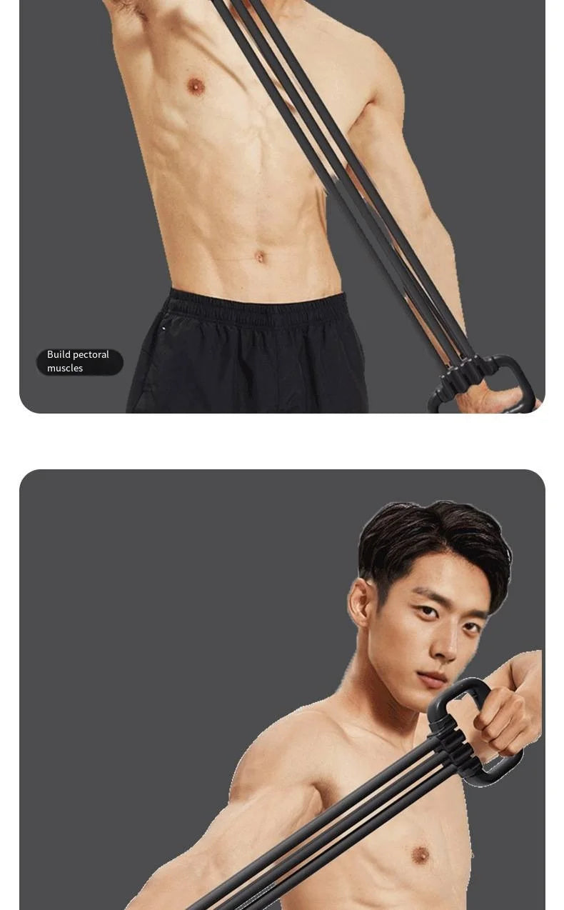 Adjustable Shoulder, Back, and Chest Muscle Trainer with Multi Functional Fitness High Elasticity Arm Stretching Elastic Rope