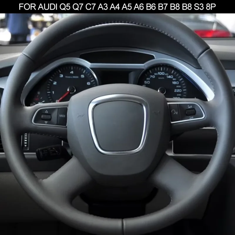 Auto Lenkrad Rahmen Dekorative Hülse Ersatzteile Für Audi A3 8P S3 A4 B6 B7 B8 A5 A6 C6 Q7 Q5 2003-2013 Auto Teile