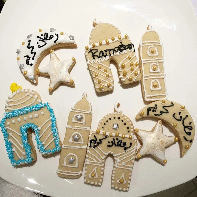 Islamic Cookie Cutter Set Muslim Kareem Ramadan Mubarak Eid al-Fitr Al Adha Iftar suhoor housewarming wedding decoration Gift