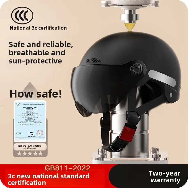 2025 E-Bike Motorcycle Half Helmet - Universal for Men Women