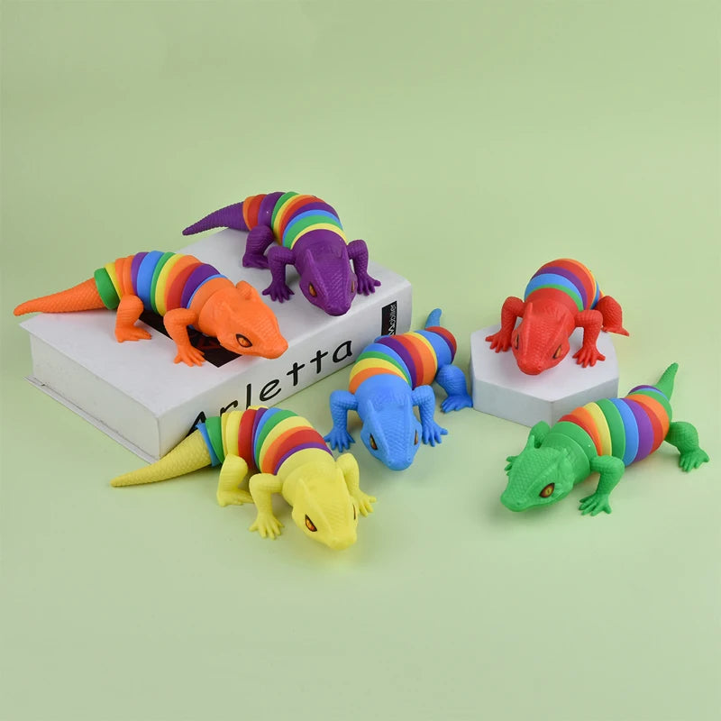 2025 New Fidget Slug Toy for children  3D Colorful Sensory Slug Relieves Fun Decompression Toy Creative Twist Fox/Ant/Fidget Toy