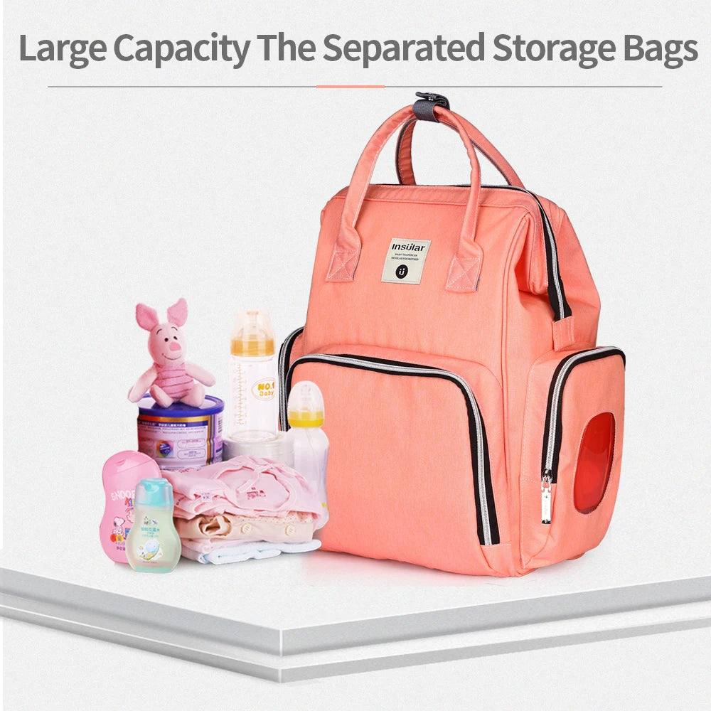 Large Capacity Baby Diaper Bag Travel Nappy Backpack Organizer Mummy Mother Maternity Changing Stroller Bag Baby Nursing Bags