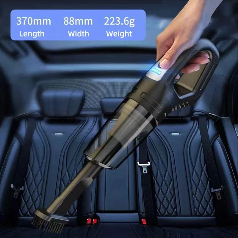 Auto-Multifunktionsstaubsauger, Handstaubsauger mit starker Saugkraft, wiederaufladbar, für Auto und Zuhause, kleiner kabelloser Staubsauger für Paare.