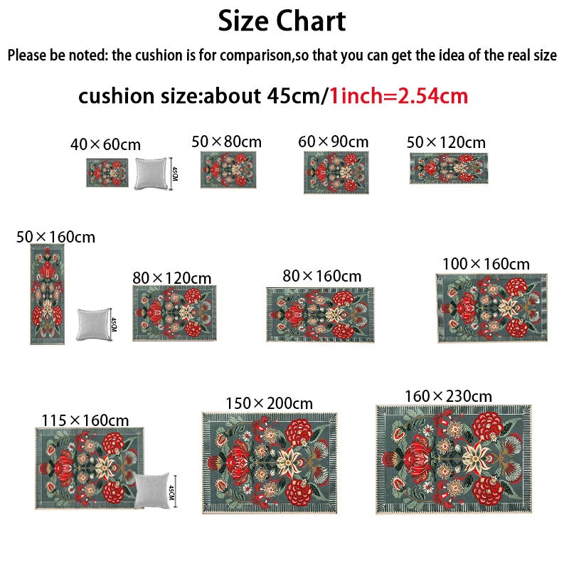 Kitchen Knives, Forks Cooking Utensils Vegetables Set, Printed Rug Indoor And Outdoor Entrance Door Laundry Room Bathroom Pad