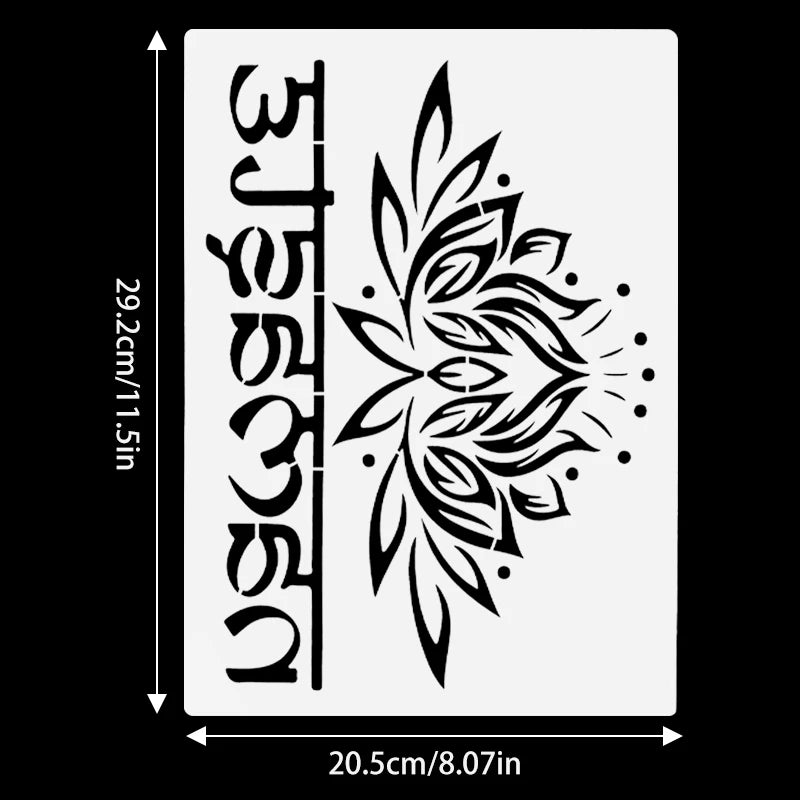 Islam Arabic Script DIY Stencils Wall Painting Scrapbook Embossing Album Paper Card Template Ramadan Eid Mubarak Decor Bismillah