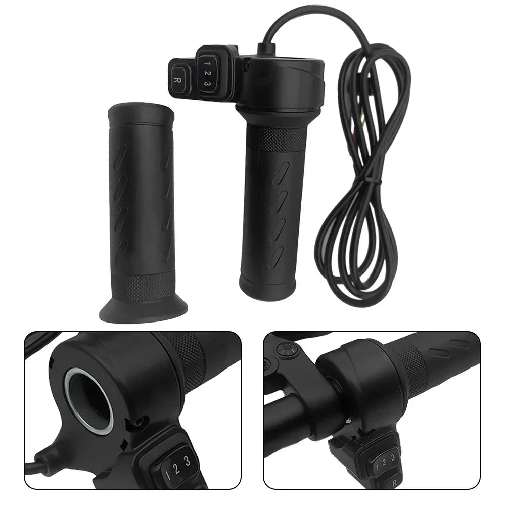 1Pair 3 Speed EBikeTwist-Speed Throttle Ebike Right/Left Handle Helf Twist-Throttle 24V 36V 48V 72V For Electric Scooter Bicycle