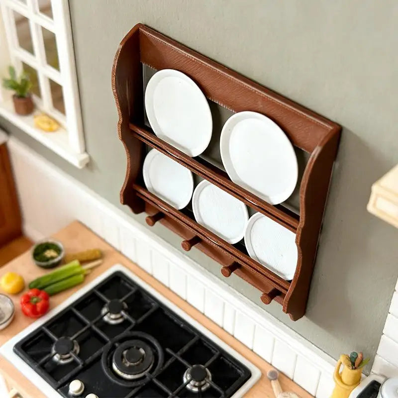 Dollhouse Mini Kitchen Utensils Tableware Set Dollhouse Simulation Cookware Toys Dollhouse Kitchen Scene Decor Pretend Play Toy