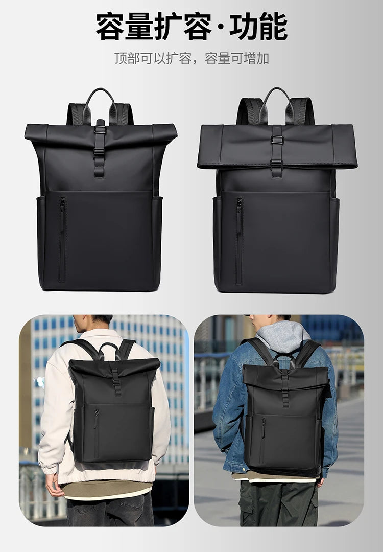Oxford Erweiterbare Herrenrucksäcke, wasserdichter Sport-Reiserucksack für Herren, 15,6 Zoll Laptoptasche, Luxustaschen, Mochilas Para Hombre