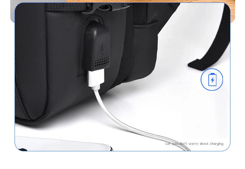 Weixier 16-Zoll-High-End-Rucksack für Herren mit großem Fassungsvermögen, Computertasche, High-End-Business-Tasche, erweiterbarer Rucksack, Hexe, USB