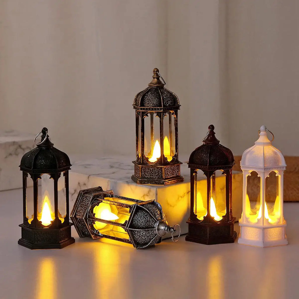 Battery Powered Led Candle Lantern For Decoration Operated Lanterns Hanging Indoor Portable Table Light With Night Mini Handheld