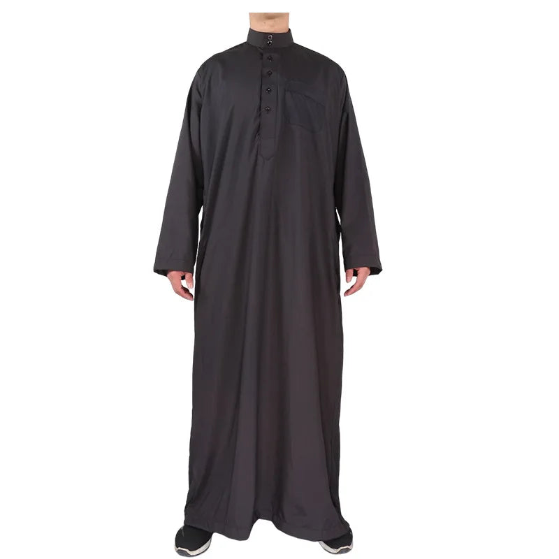 Islamische Kleidung Männer Länge Langarm Lose Muslimische Männer Saudi-Arabien Pakistan Kurta Muslimische Kostüme Muslimischen Kleid Kaftan Thobe