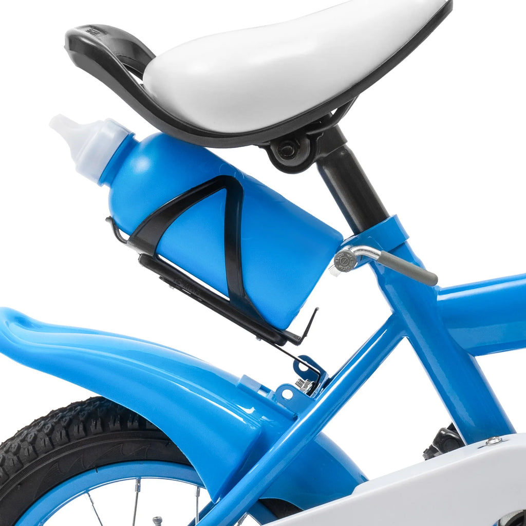 12-inch Stable Cycling Blue Kids Bike Children Bicycle Reliable Braking System Soft Cushion for Infants 2-4 Years