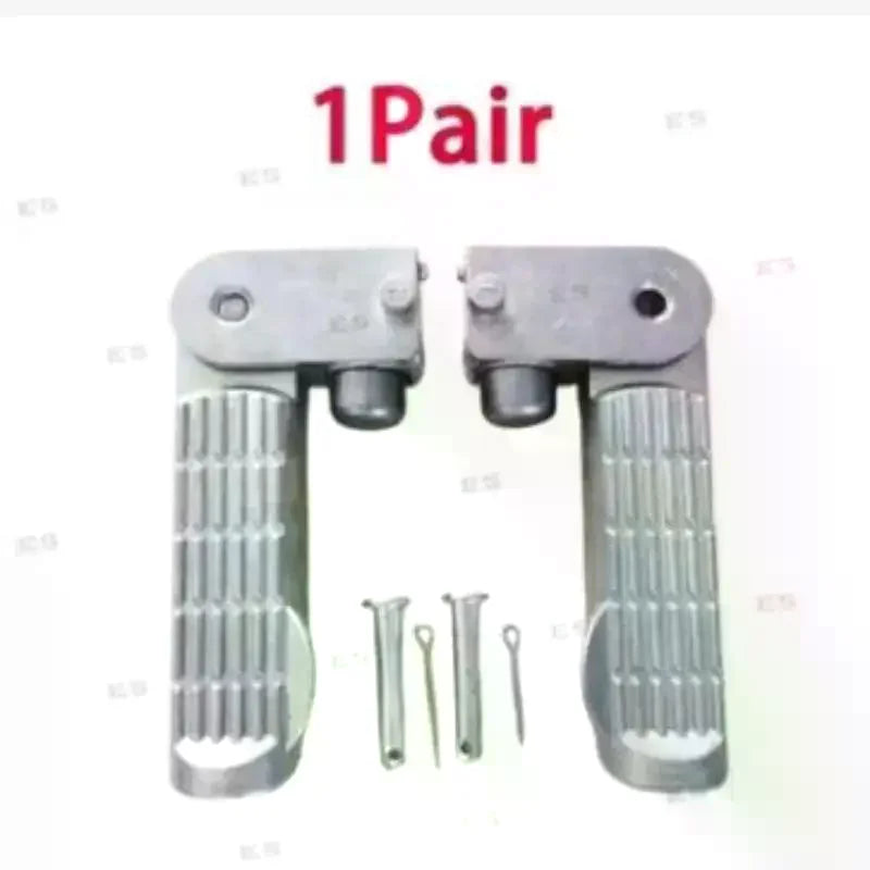 1Pair Aluminum Alloy Ebike Pedal Set Foot Rest Foldable Footrest Pedal Replacement For Electric Bicy