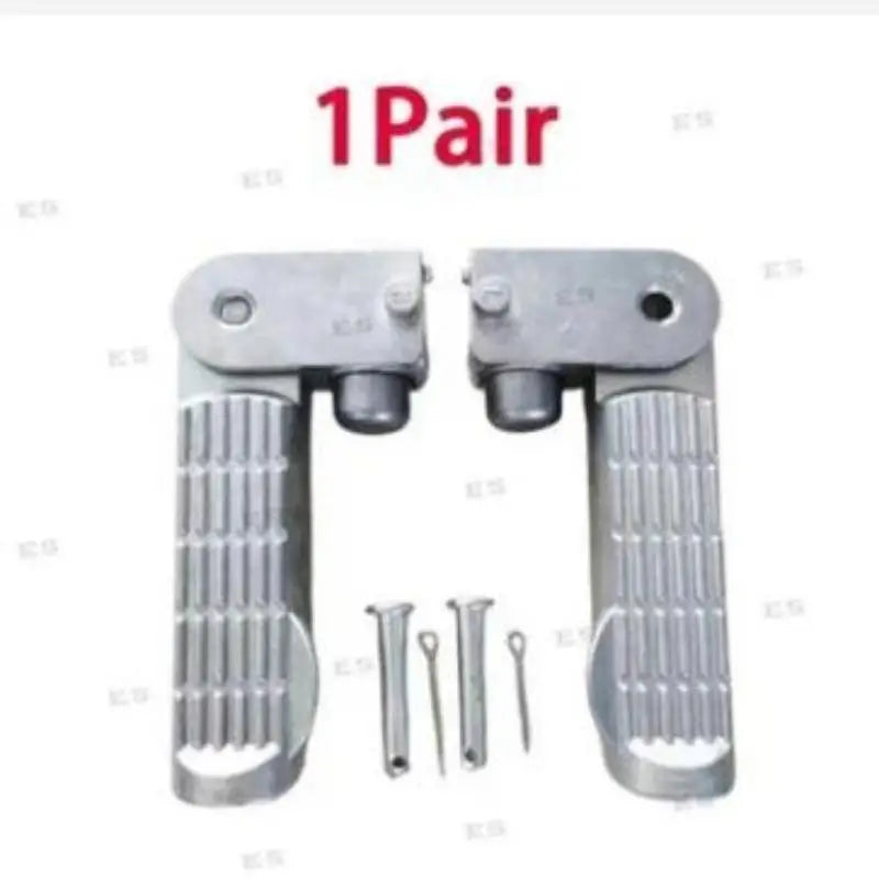 1Pair Aluminum Alloy Ebike Pedal Set Foot Rest Foldable Footrest Pedal Replacement For Electric Bicy