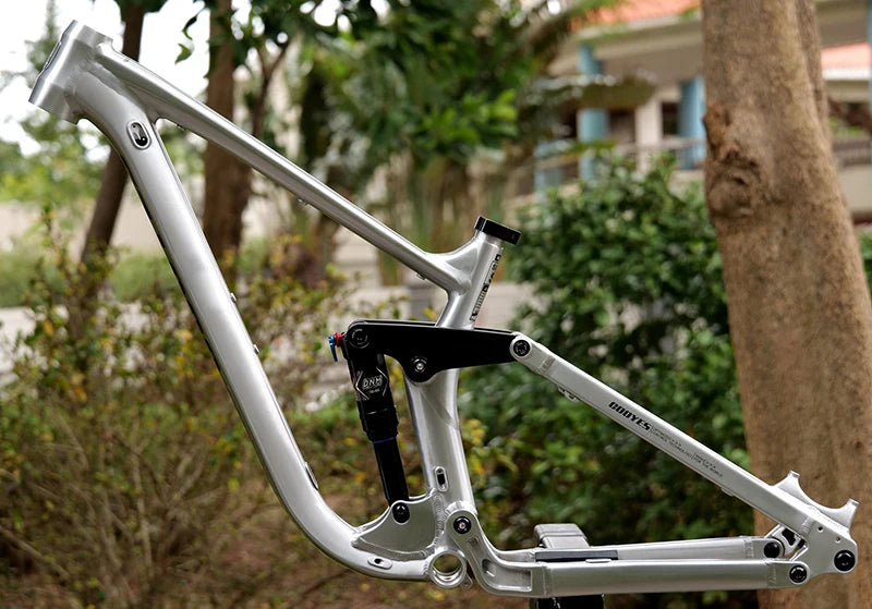 Bicycle Soft Tail Frame, Trunnion，Full Suspension, 29/27.5ER Boost, 148mm,Aluminium,  Travel 175mm 4 Links,MTB, AM DH Cycling