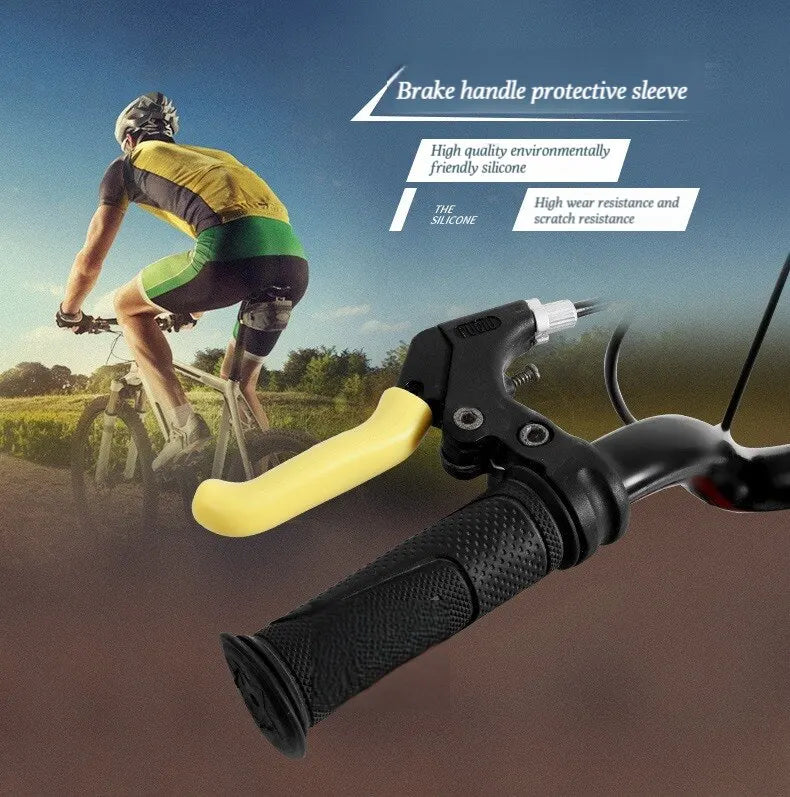 1 Pair Bicycle Brake Handle Protection Cover Mountain Road Bike Brake Lever Protection Anti Slip Gel Sleeve Cycling Accessories