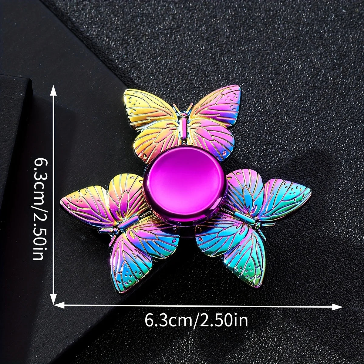 Butterfly Fidget Spinner Toy for Kids – Durable Metal Sensory Finger Spinner for Party Favor, Birthday Gift
