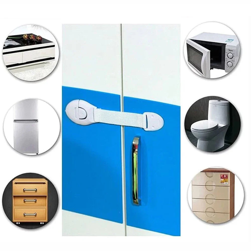 1/5/10PCS Multifunctional Baby Bag Lock Children's Cabinet Locks Punch-free Childproof Drawer Lock Anti-pinch Baby Equipment