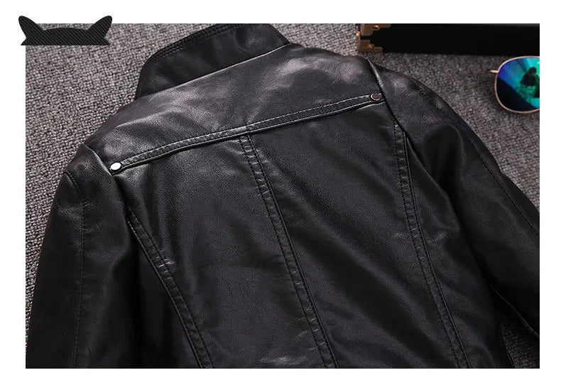 2-14 Years Old Girls Faux Leather Jacket Children PU Coat Long Sleeve Zip Belt Locomotive Jacket Stylish Teen Kids Boys Jackets