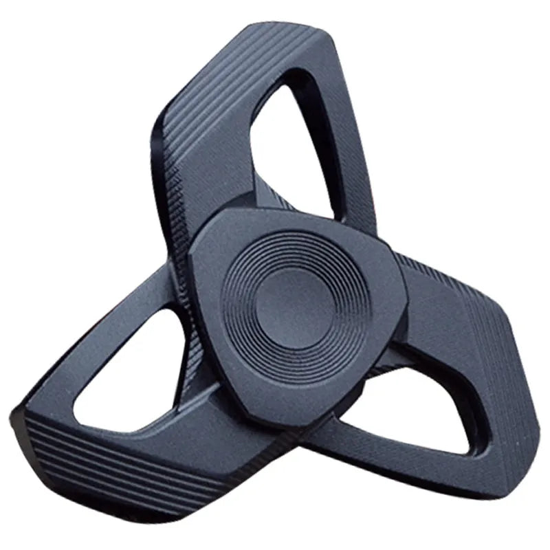 Triangular Fidget Spinner Aerospace Aluminum Sandblasted Precision Compact Portable Durable Adult Stress Relief Finger Toy