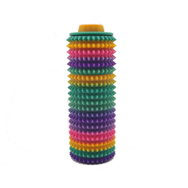 Sensory Roller Fidget Toy Clicker Tactile Spikes for Anxiety Stress Relief Pain Stimming Autism Over Stimulation with Lanyard