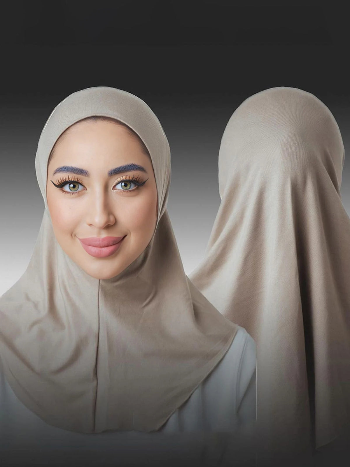 Islamic Full Cover Underscarf Stretch Turban Cap Hijab Bonnet Ready to Wear Snap Fastener Instant Hijab for Muslim Women