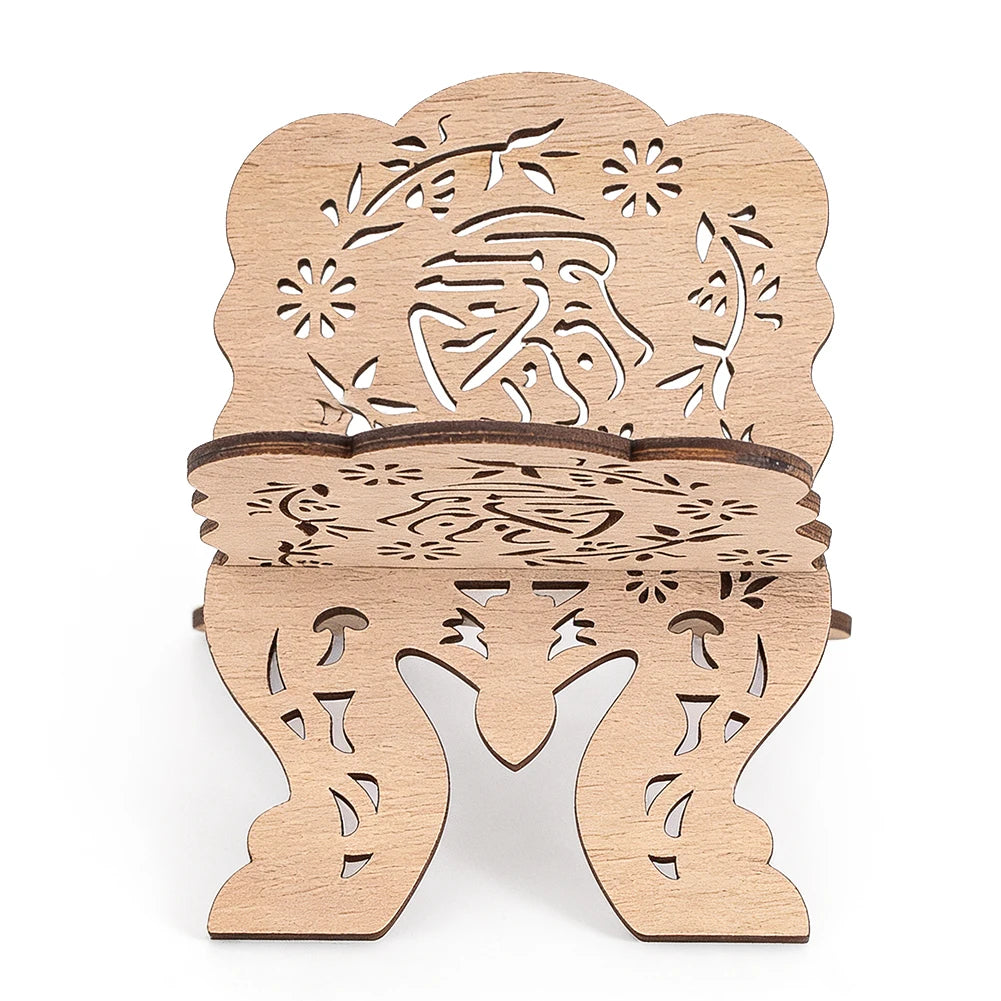 Wooden Islamic Middle Eastern Foldable Quran Stand Ramadan Muslim Eid DIY Home Storage Display Reading Prayer Table Decoration
