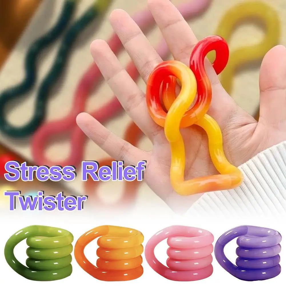 Twisty Fidget Toys Twist And Spin Sensory Toys Changes Color With Temperature For Kids Adults Stress Relief Toys