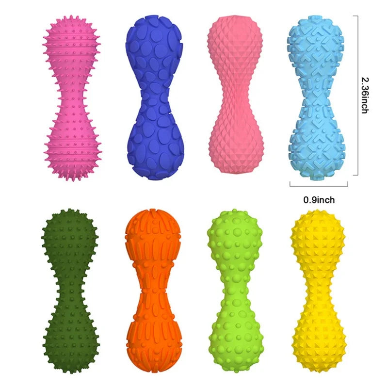 Fidget Texture Sensory Stone Fingertip Massage Dumbbells Stress Relief Gyroscope Muscle Training Desk Toy for Adults Office Gift