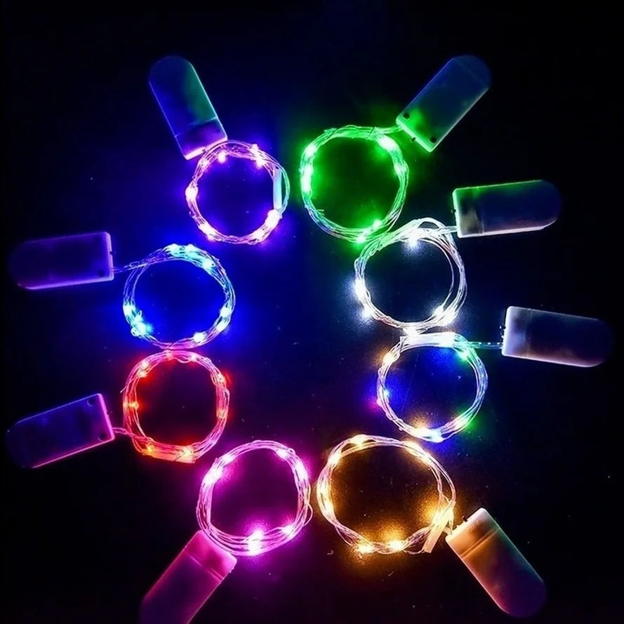 10/PCS 5M/3M LED Lantern Christmas Fairy Tale Lamp Lantern Cake Gift Box Creative Star String Light Battery Copper Wire Light