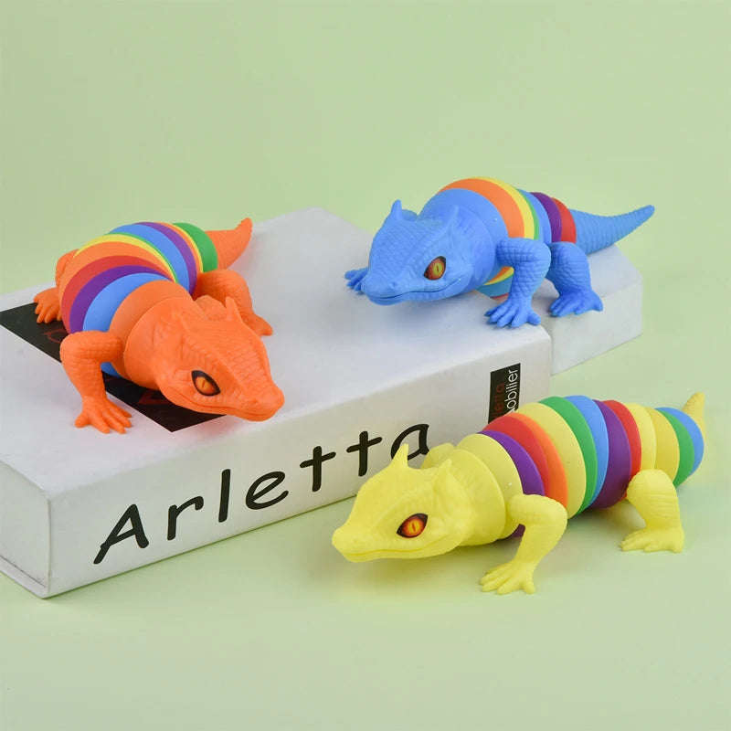 2025 New Fidget Slug Toy for children  3D Colorful Sensory Slug Relieves Fun Decompression Toy Creative Twist Fox/Ant/Fidget Toy