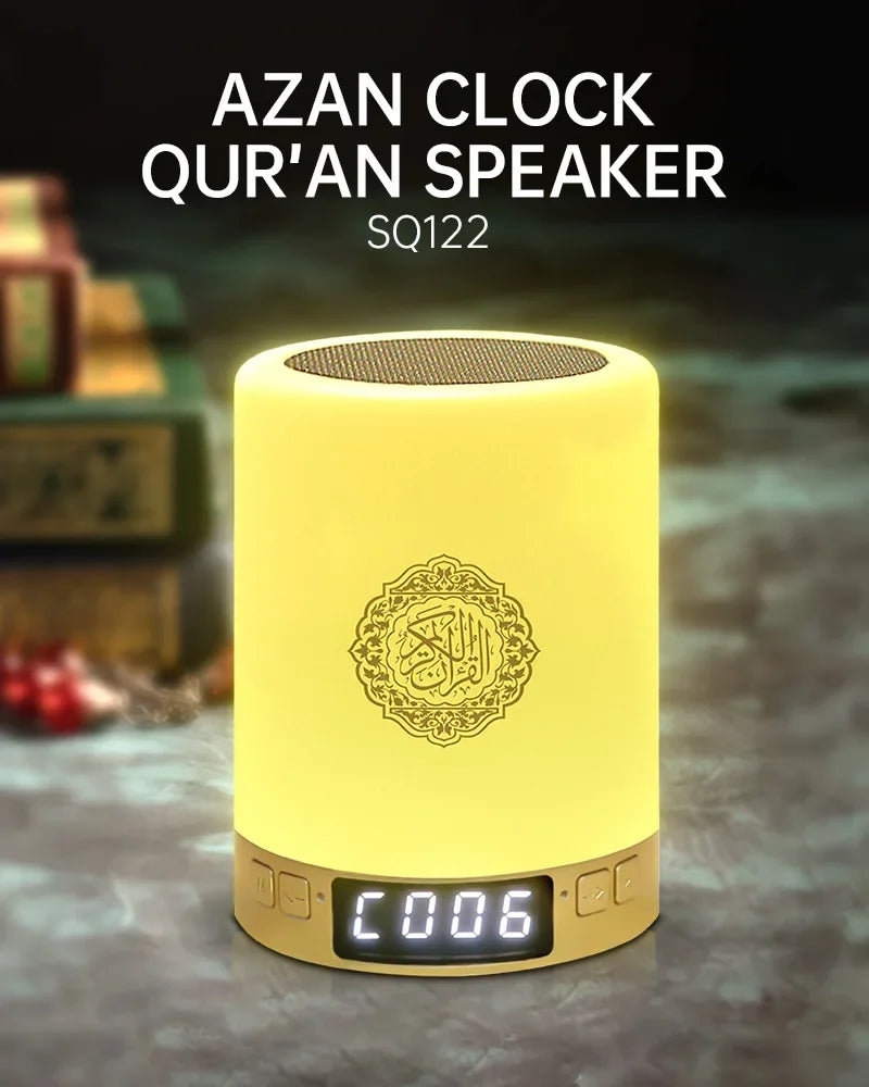 Koran Azan Islamischer Muslimischer Koran Arabischer Ramadan Kabelloser Bluetooth-Lautsprecher Tragbare Helle Nachtlampe Heilige Lampe Arabischer Islam Sound