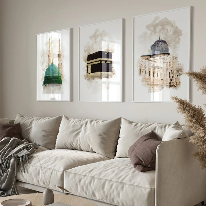 Islamic Architecture Posters, Wall Art Prints, Living Room Decorative Paintings - Posters for Mosques and Prophets